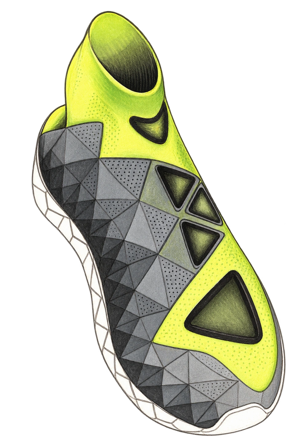Lime and grey support concept