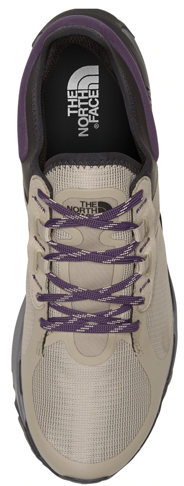 Escape Trail FUTURELIGHT from above, showing purple laces and the toe.