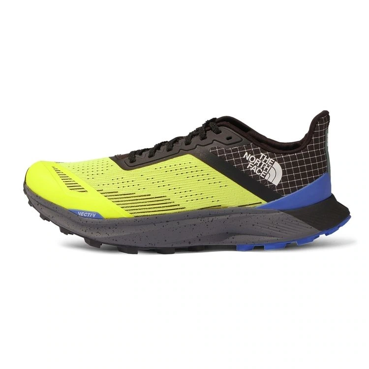 VECTIV Infinite II in fluorescent yellow, black and blue, photographed in side view on white.