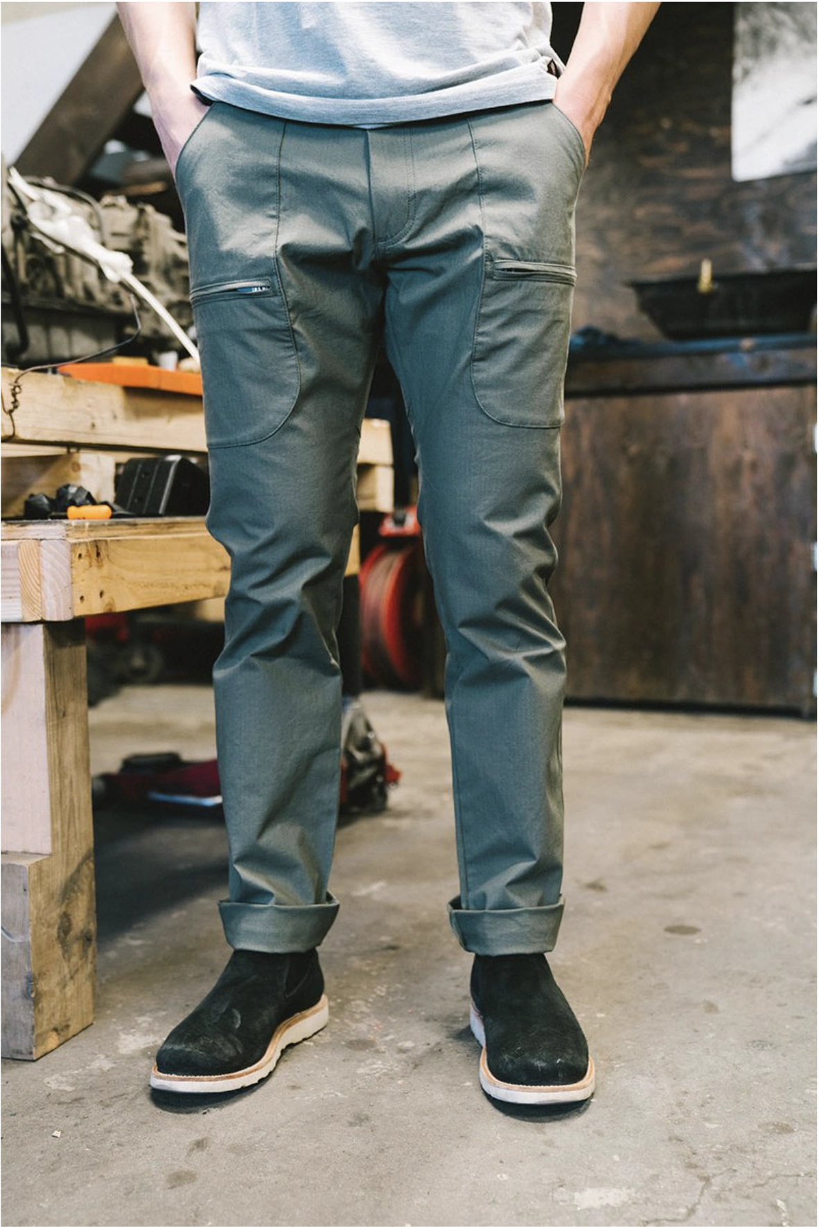 Utility pant: Front fit